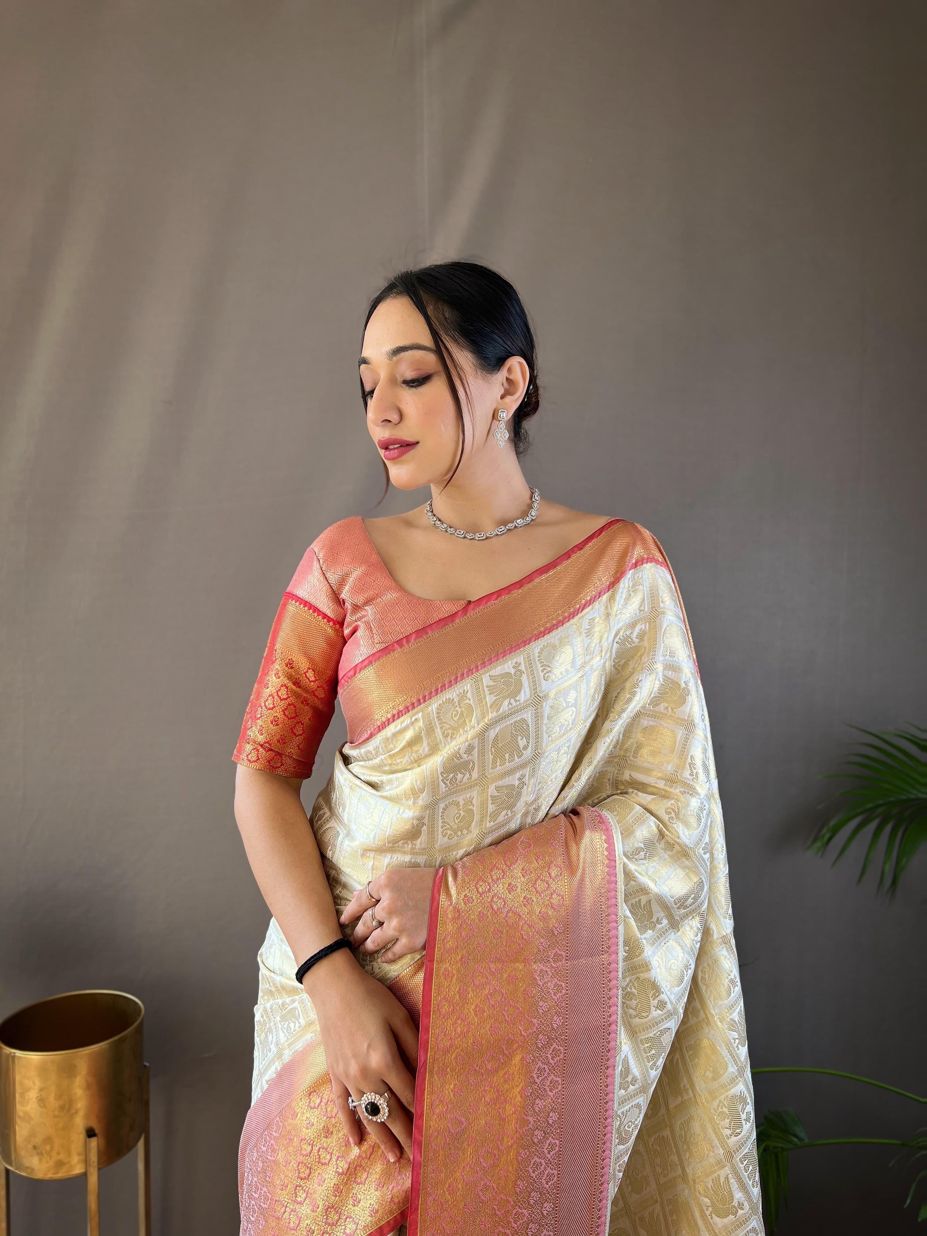Beautiful Designer Kajal Pattu Silk Saree
