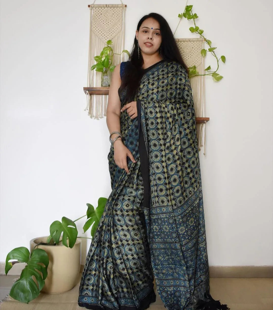Beautiful Designer Imported Cotton Digital Print Saree