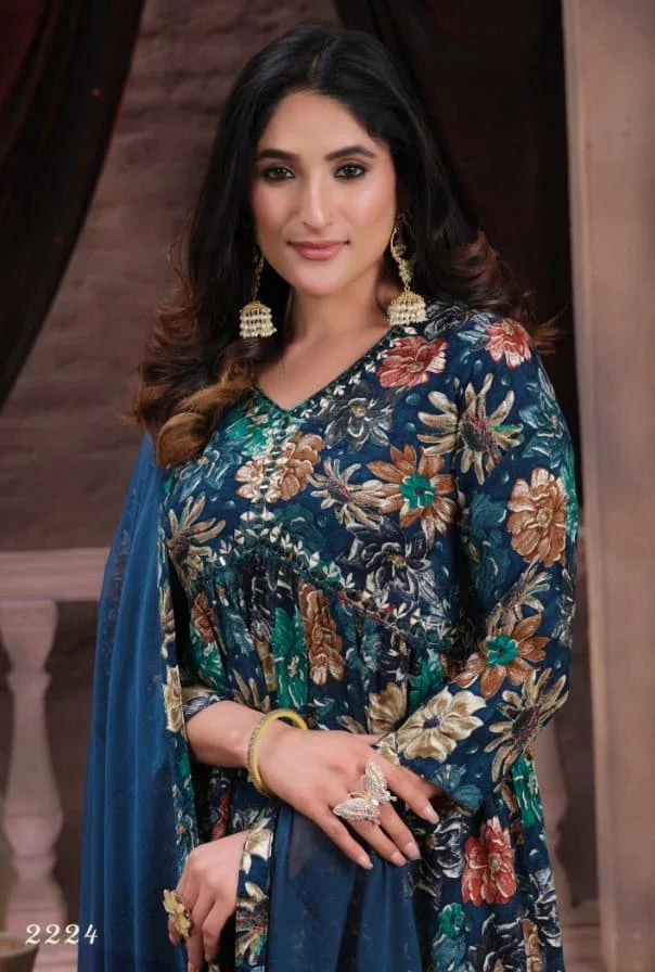 Beautiful Designer Alia Cut Anarkali Salwar Kameez
