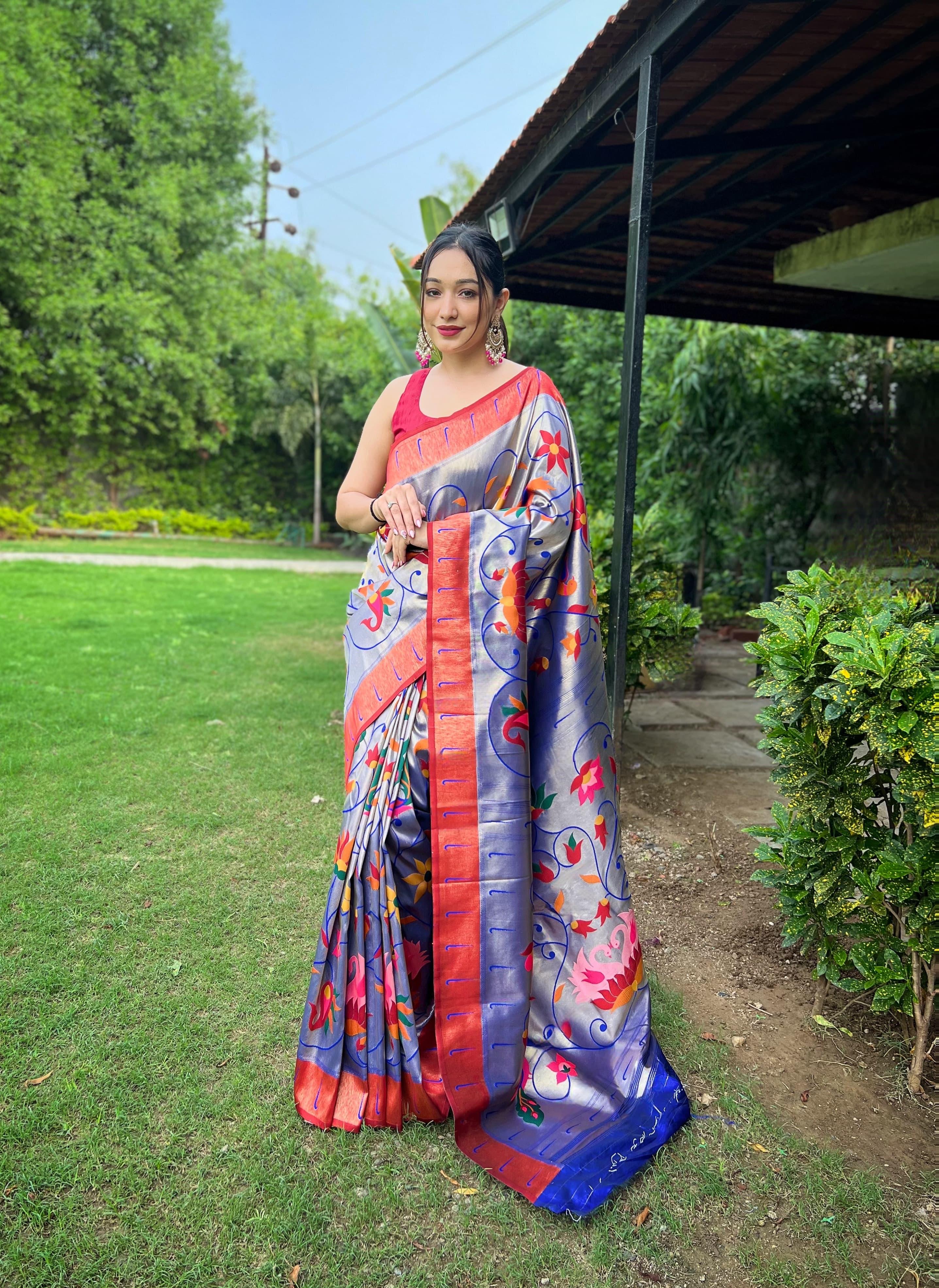 Beautiful Designer Pure Paithani Silk Saree