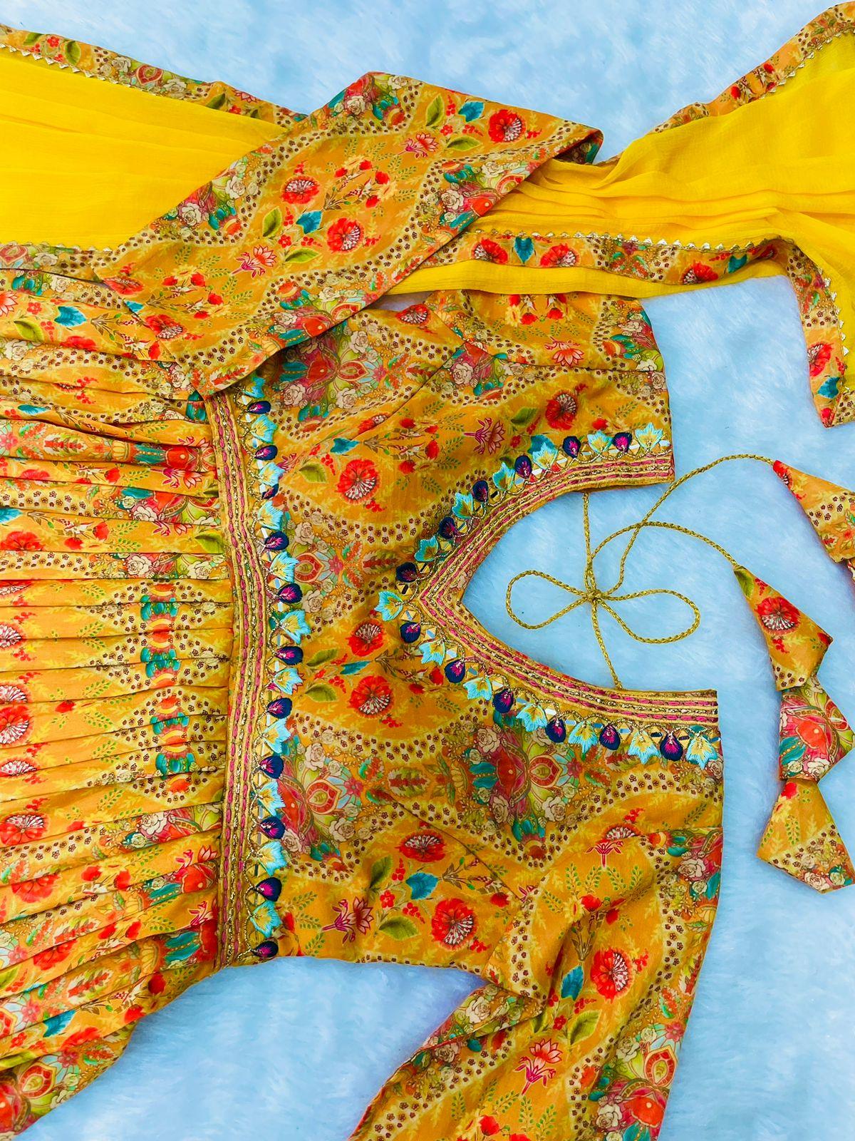 New Party Wear Designer Look Mastani Organza Silk Gown