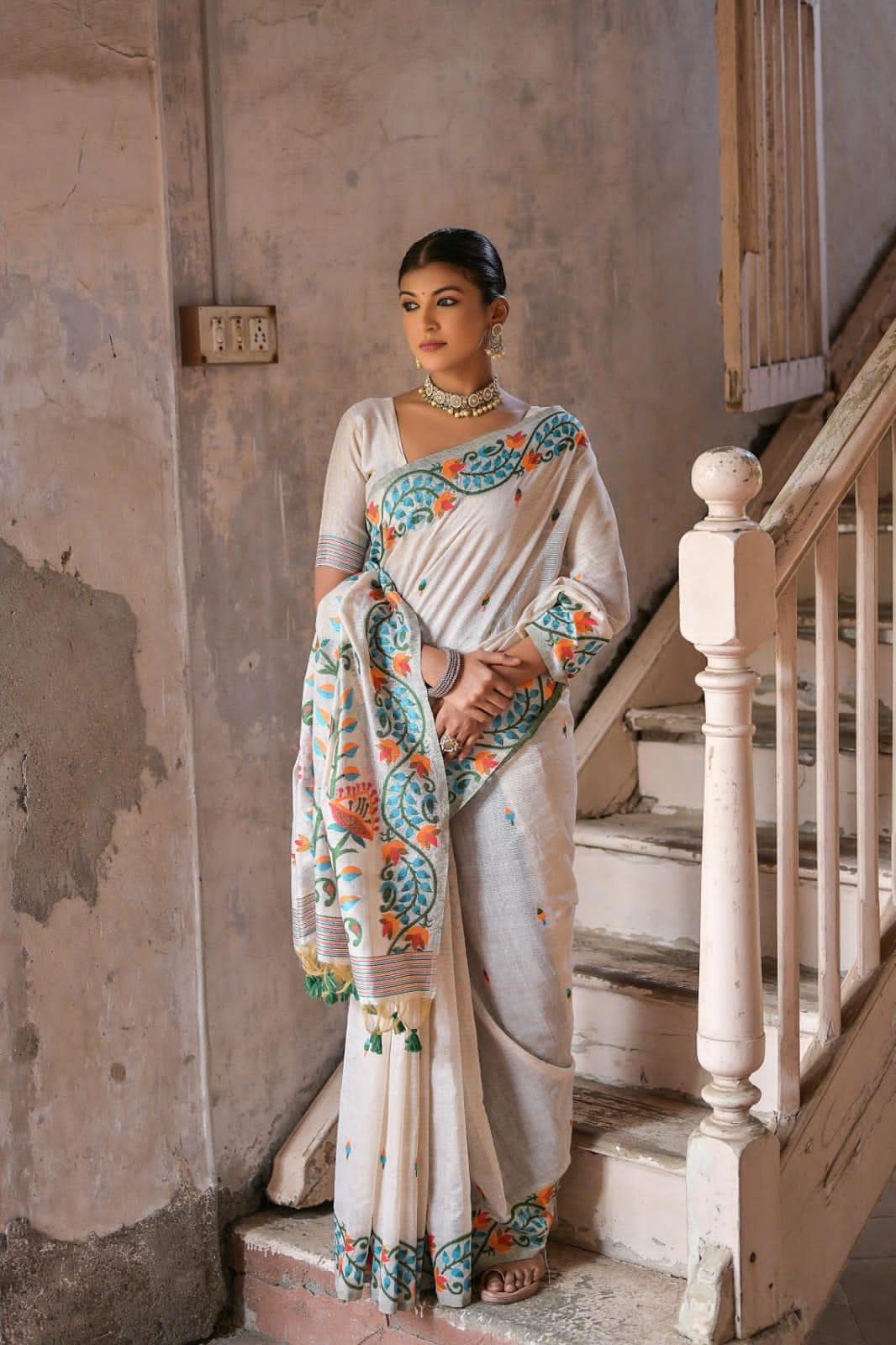 Beautiful Designer Premium Soft Muga Silk Saree