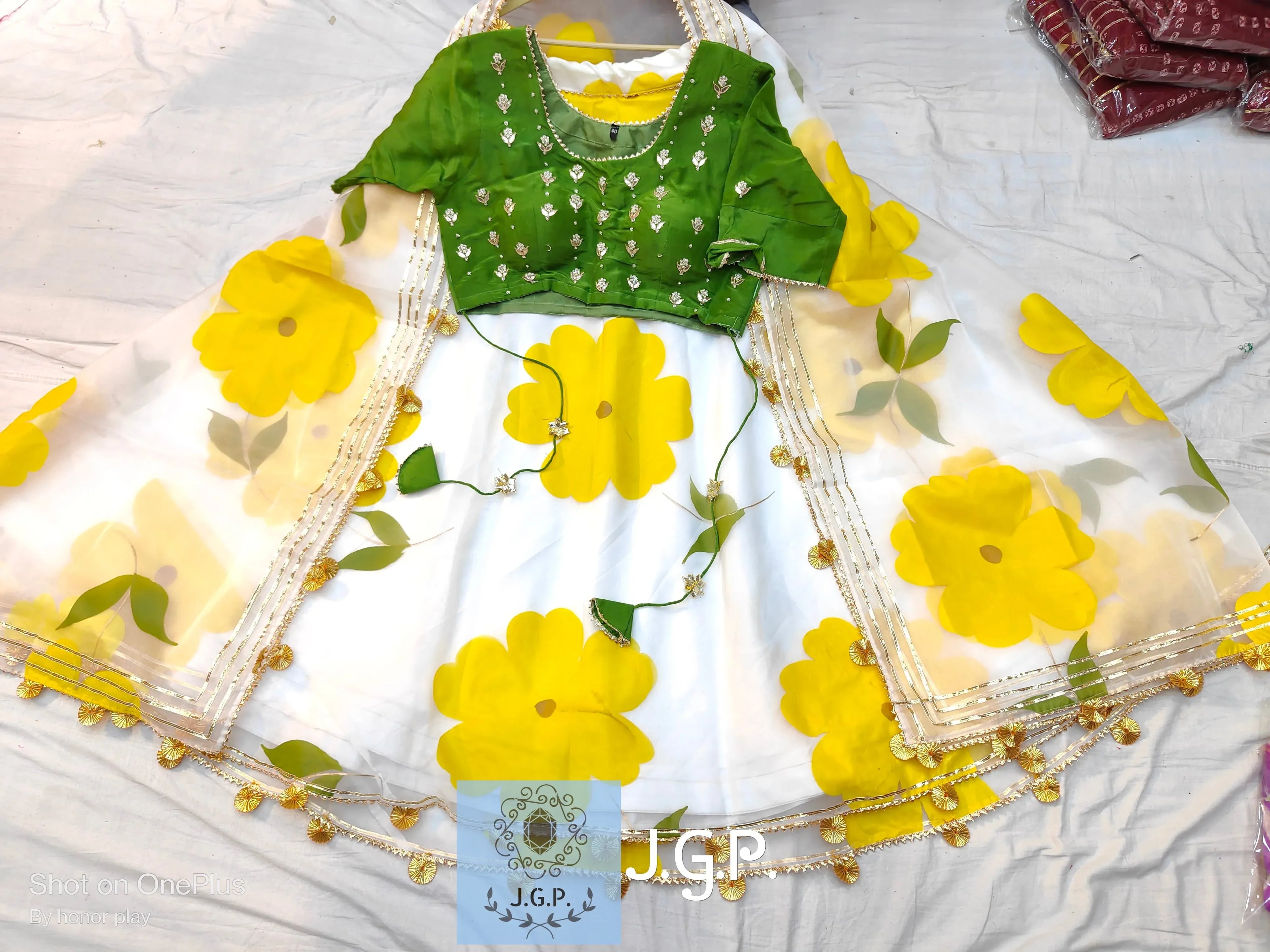 Beautiful Designer Rajasthani Pure Organza Upada silk Lehenga