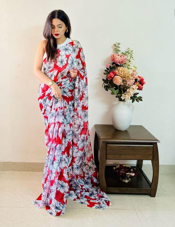Beautiful Designer Soft Georgette Saree Digital Print Saree