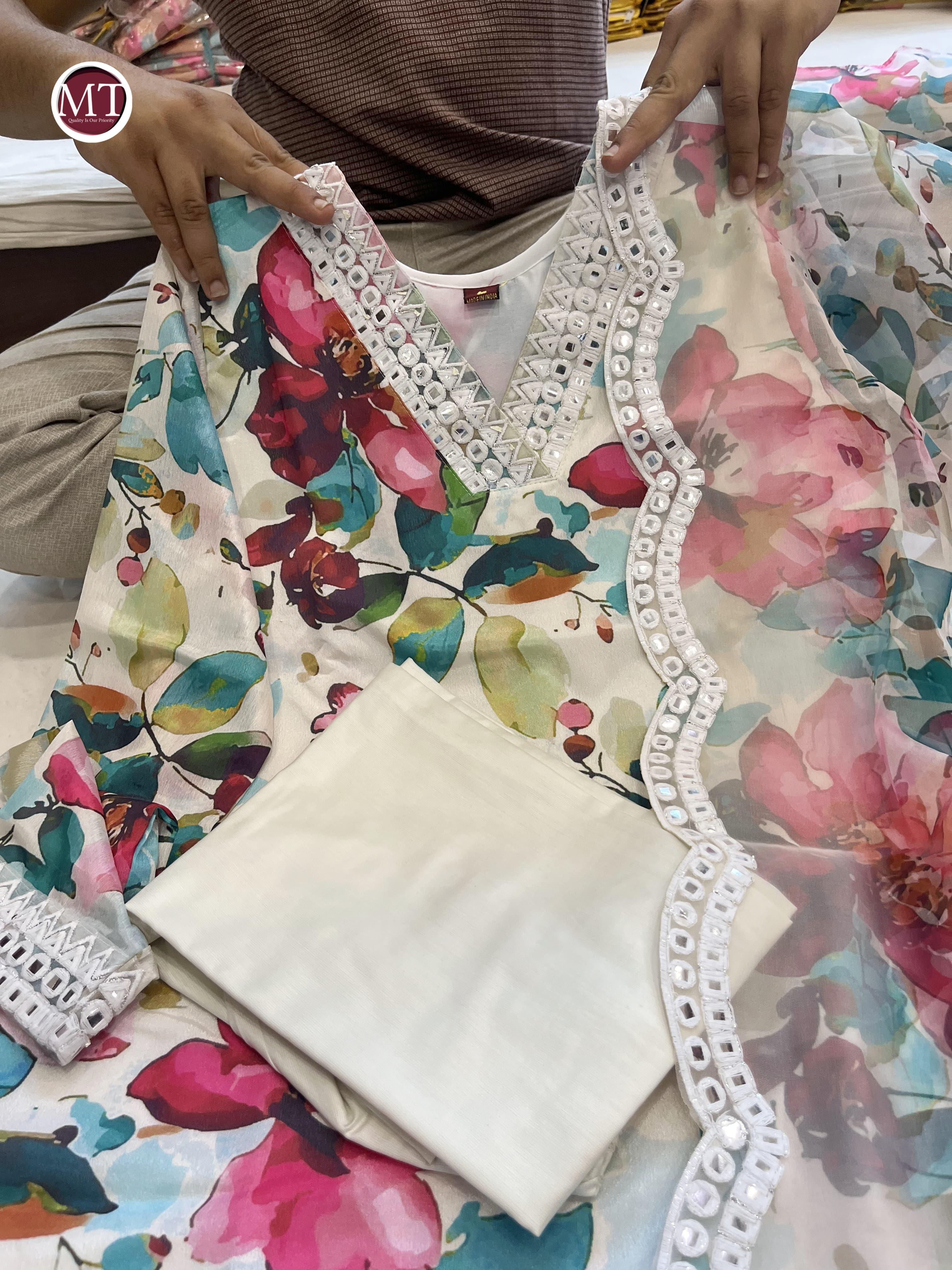 Beautiful Designer Heavy Mehera Chinon Salwar Suit