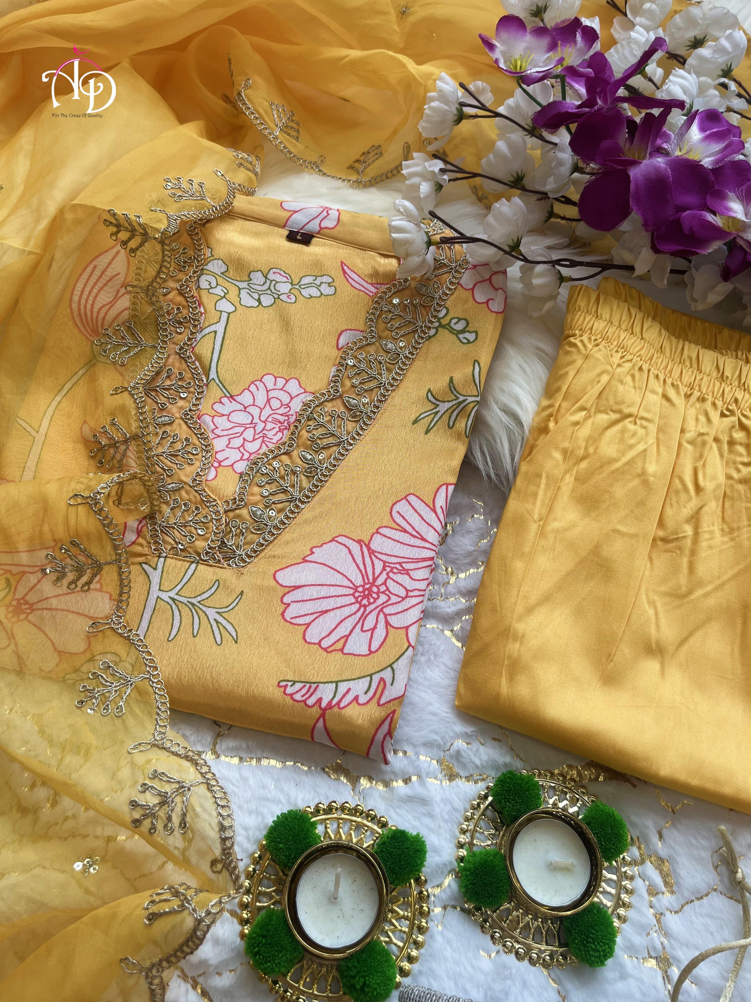 Beautiful Designer Heavy Orgenza Salwar Suit