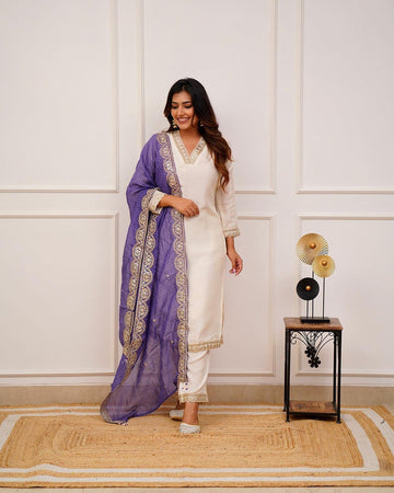 Beautiful Designer Heavy Banana Cotton Salwar Suit