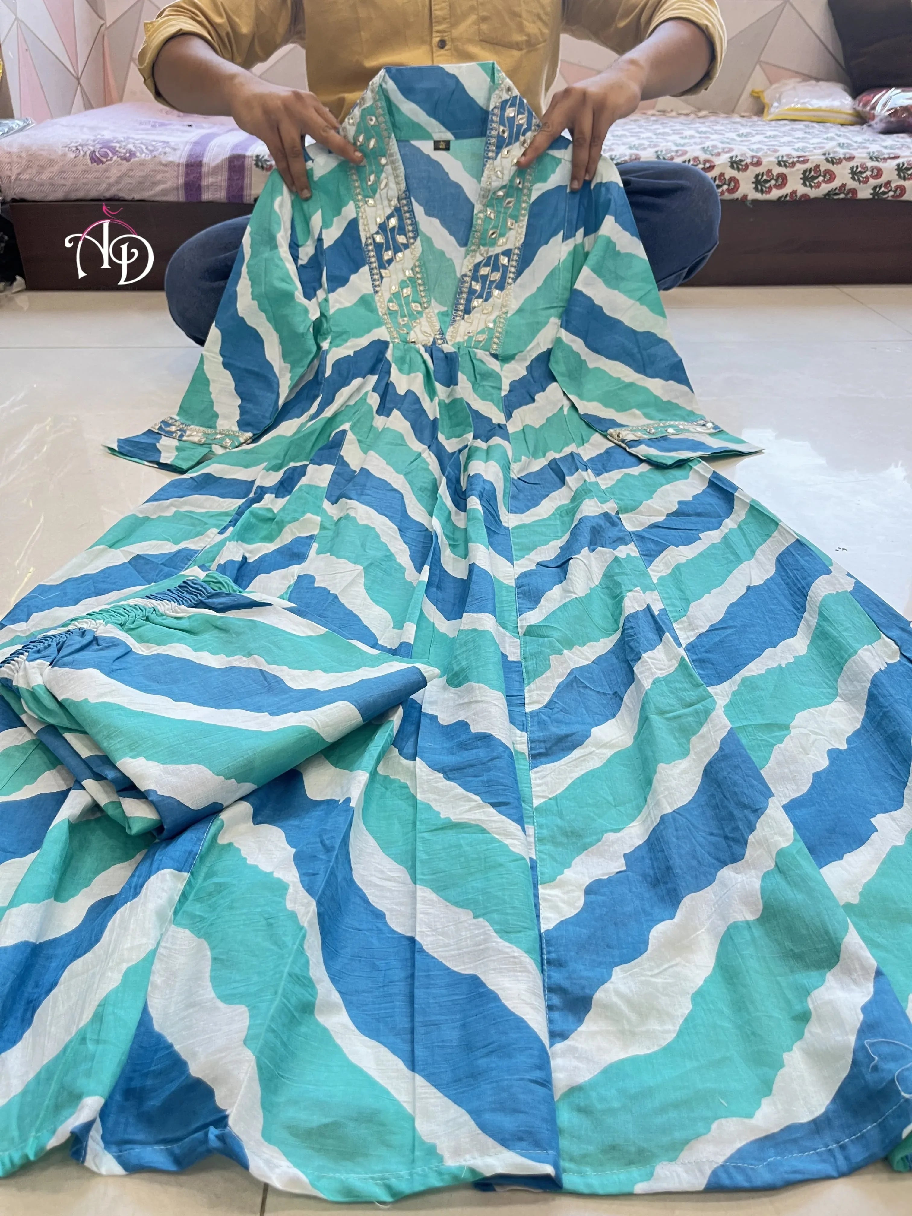 Beautiful Designer Heavy Banana Cotton Salwar Suit