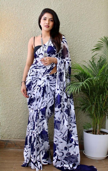 Beautiful Designer Party Wear Pure Georgette Saree