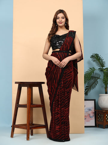 Beautiful Designer Party Wear Ready to Wear Saree