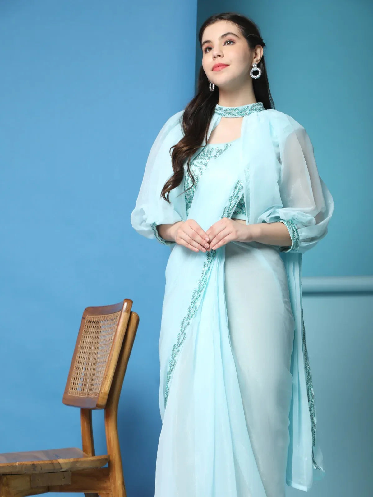 Beautiful Designer Party Wear Ready to Wear Saree
