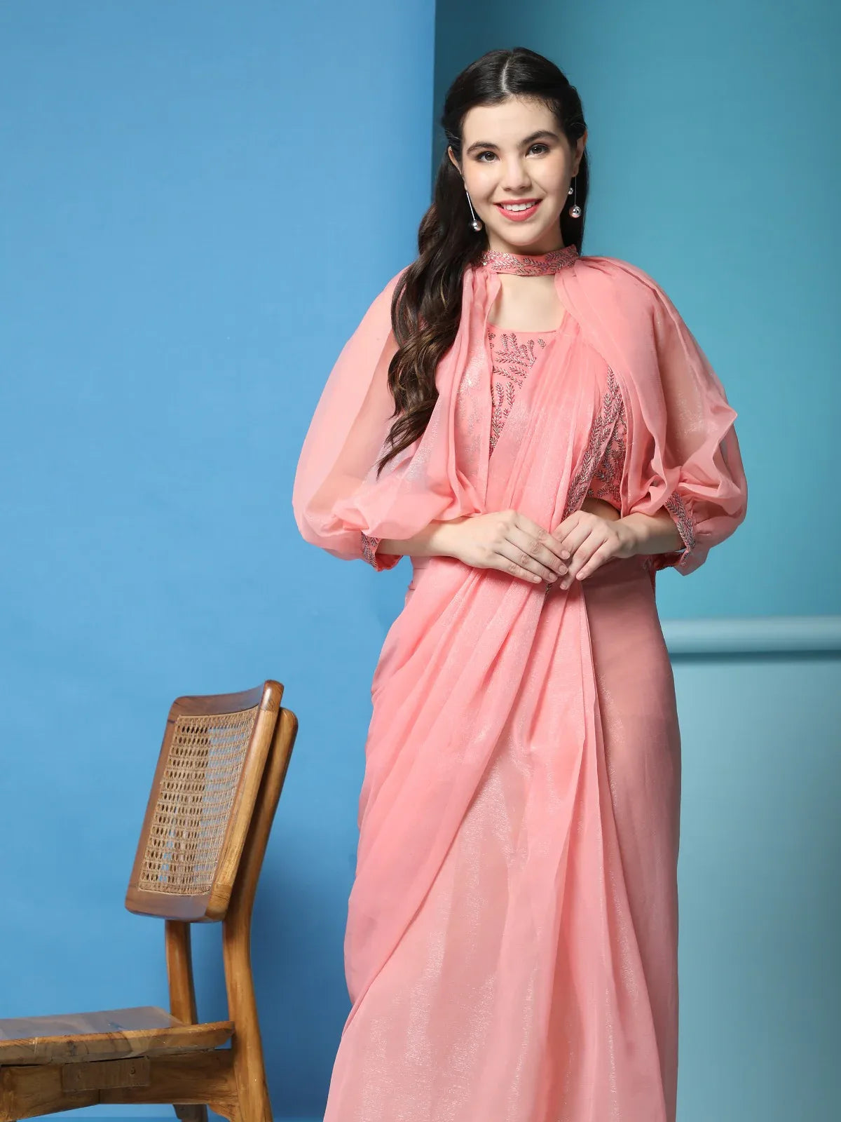 Beautiful Designer Party Wear Ready to Wear Saree