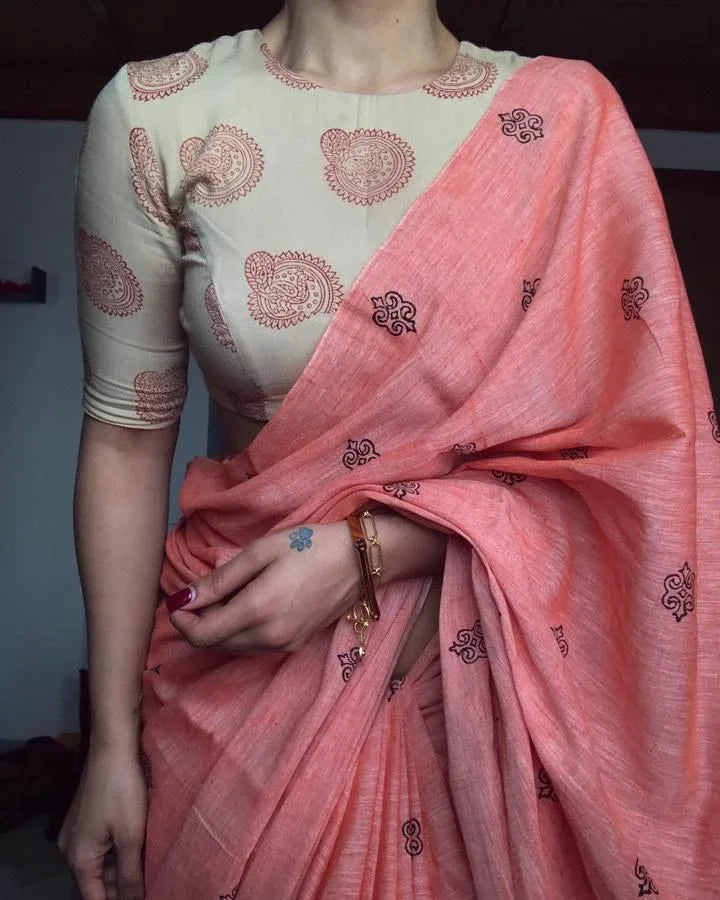 Beautiful Designer Soft Cotton Saree Digital Print Saree