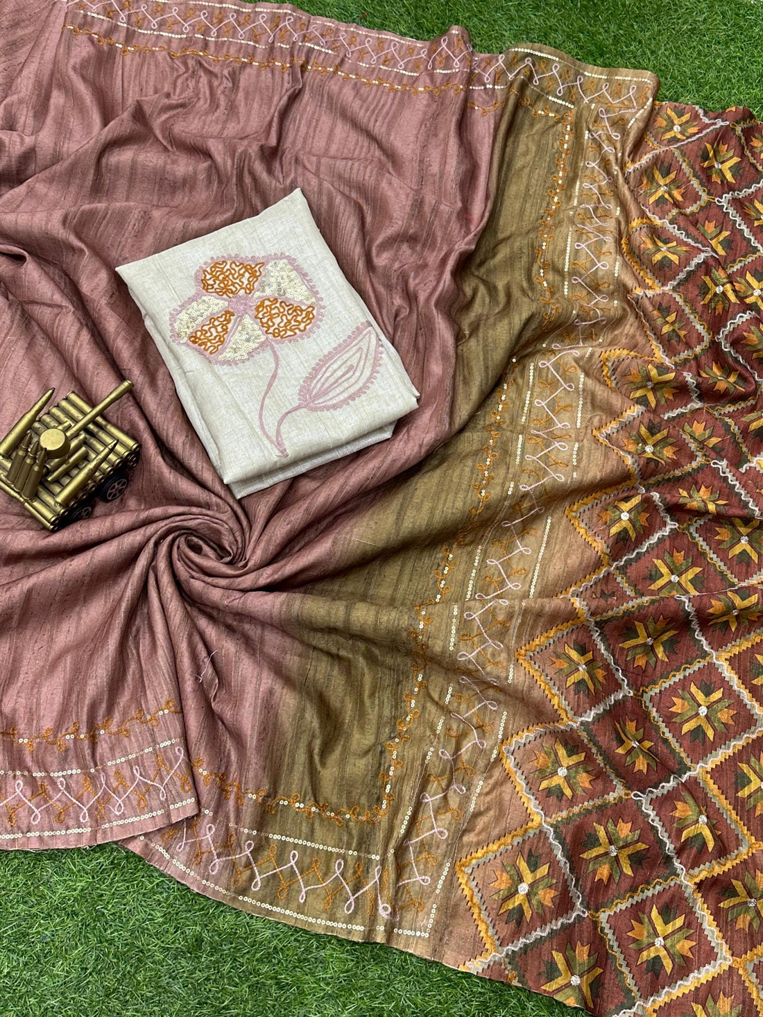 Beautiful Designer Summer Digital Ajrakh Print Air Silk Saree