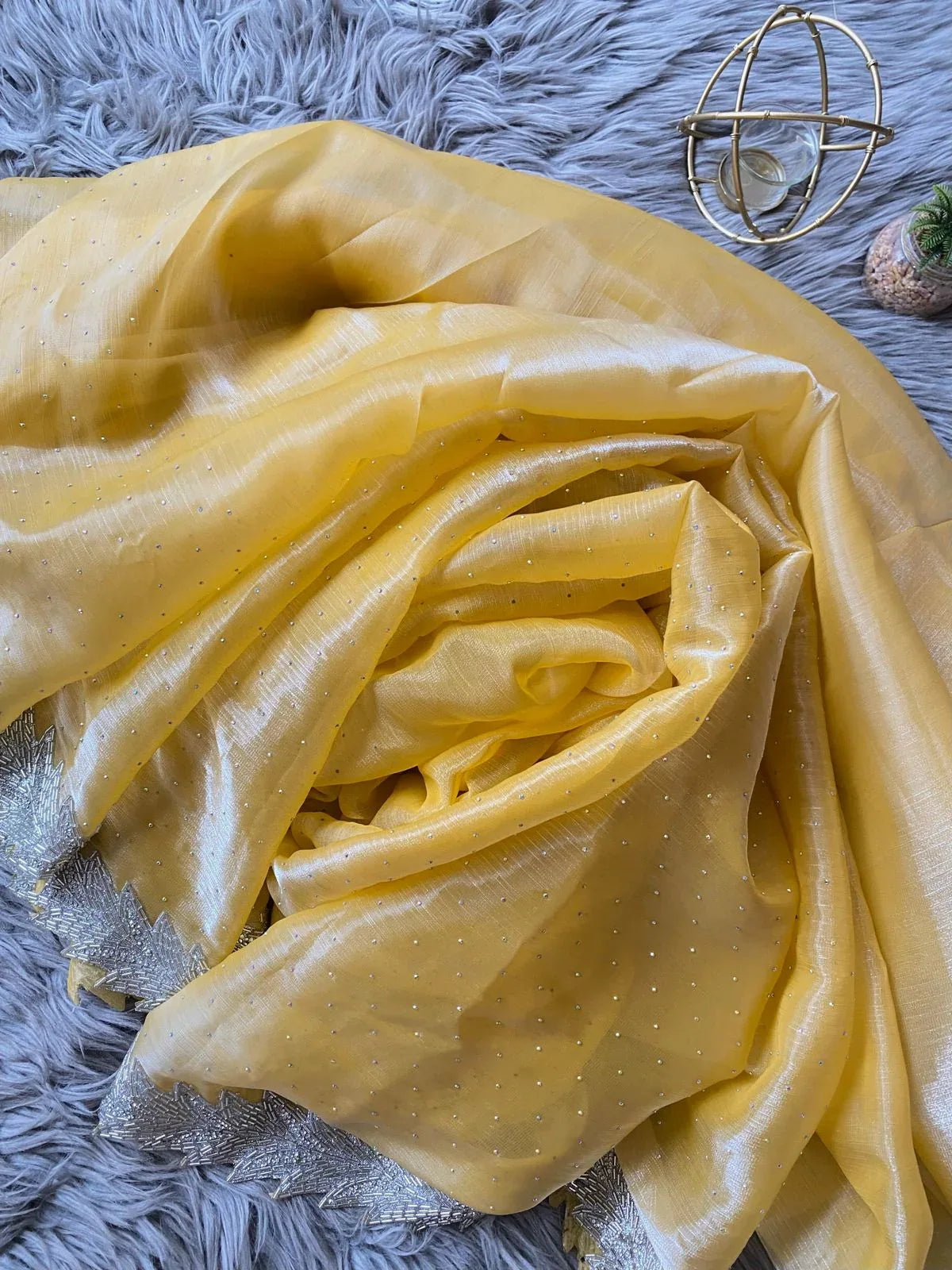 Beautiful Designer Summer Special Barbari Jimmy Chu Silk Saree