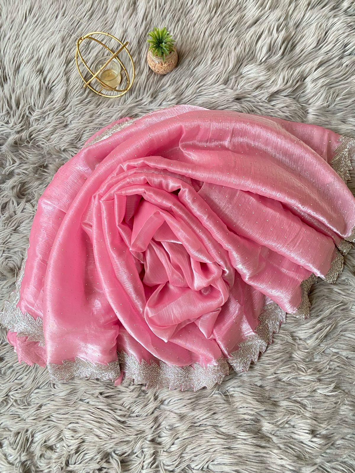 Beautiful Designer Summer Special Barbari Jimmy Chu Silk Saree