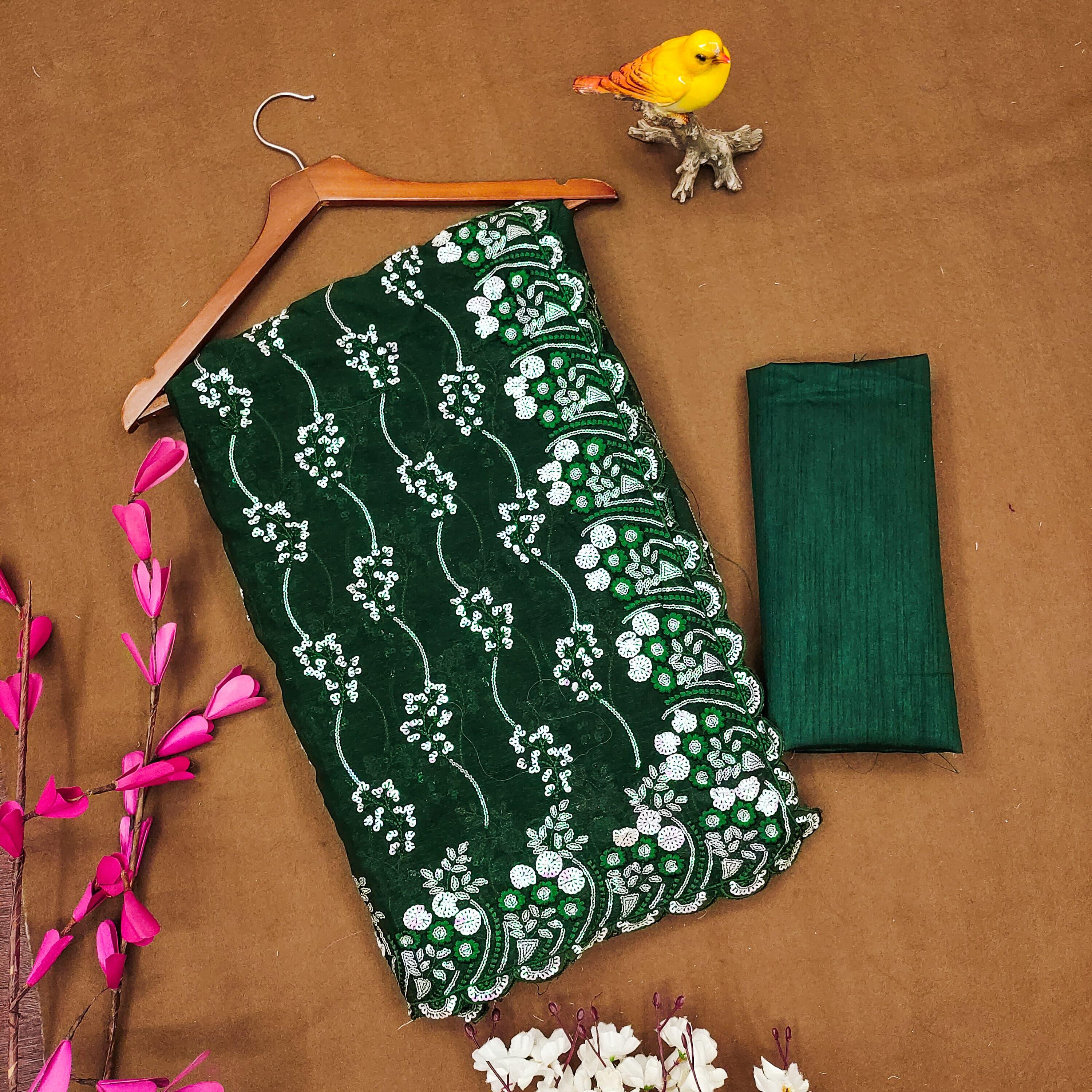Beautiful Designer Simmar Bluminge Milky Tree Saree