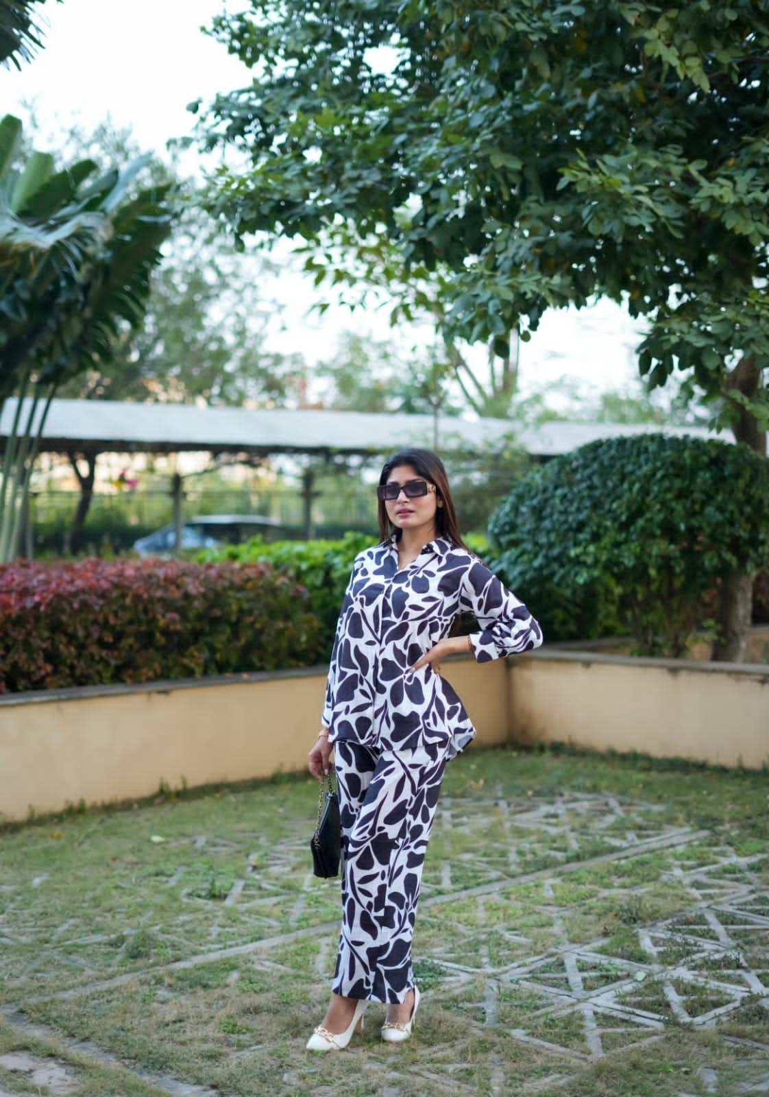 Beautiful Designer Summer Special Floral Printed Muslin Co-ord Set