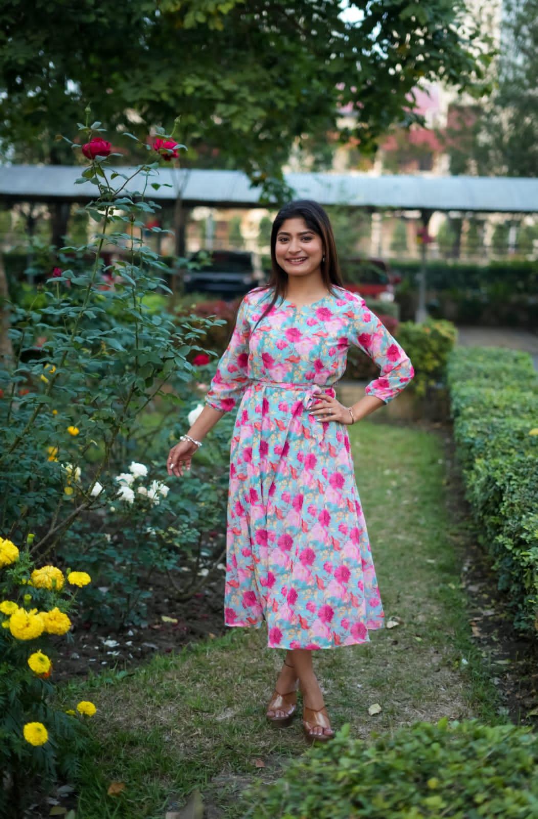 Beautiful Designer Summer Special Floral Printed Muslin Co-ord Set