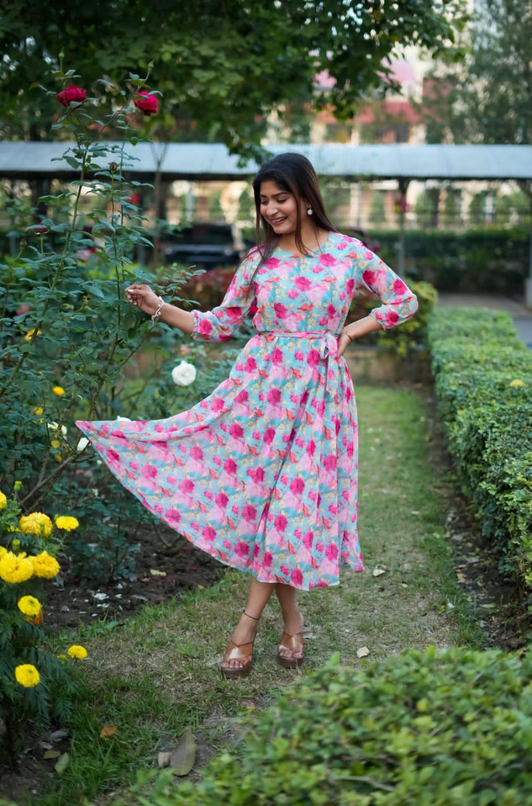 Beautiful Designer Summer Special Floral Printed Muslin Co-ord Set