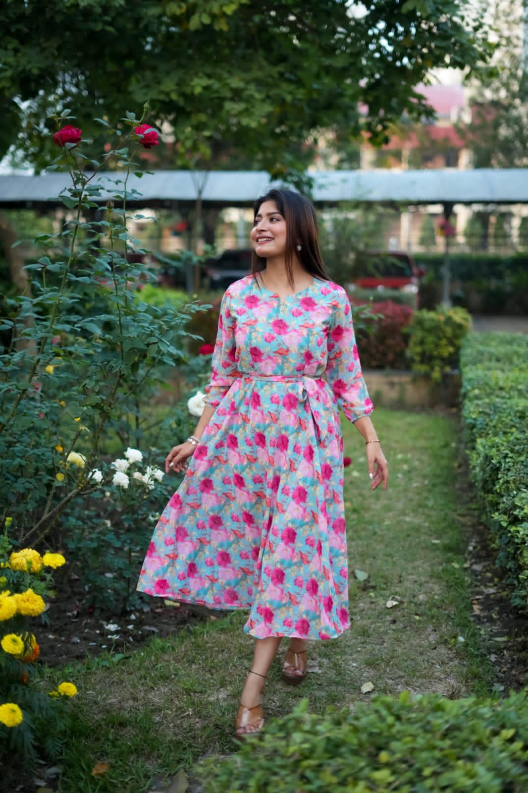 Beautiful Designer Summer Special Floral Printed Muslin Co-ord Set