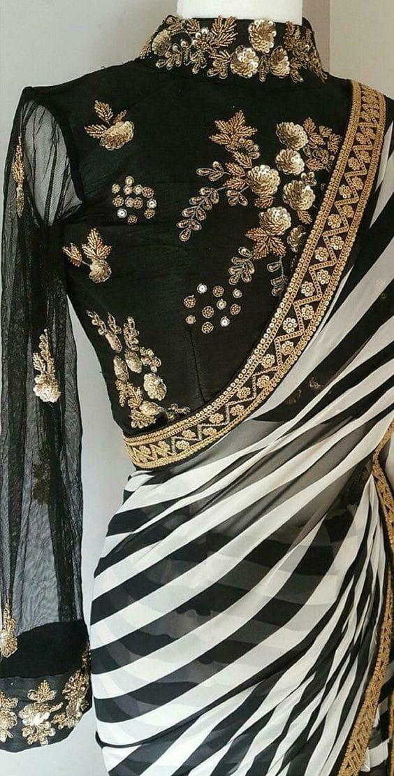 Beautiful Designer Soft Weightless Georgette Saree