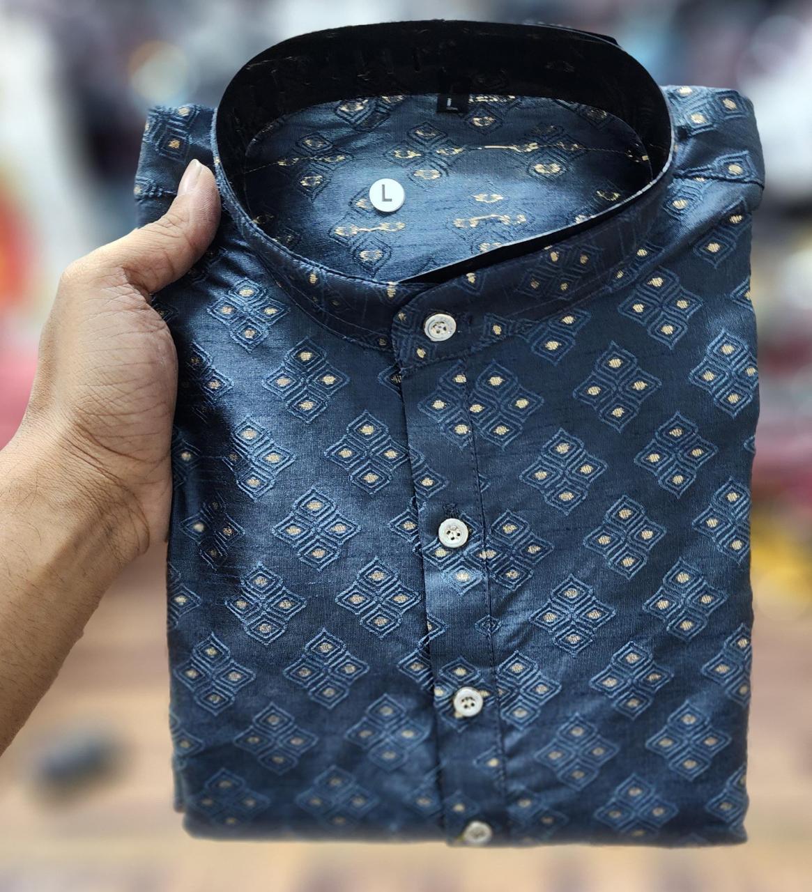 Beautiful Designer Pure Cotton Festival Kurta Pyjama