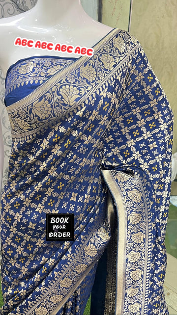 Beautiful Designer Pure Banarasi Bandhej Cottan Sarees