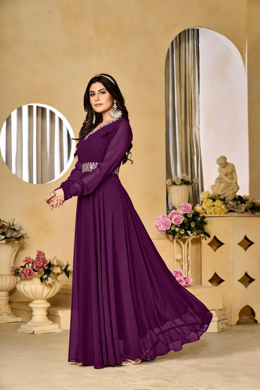 Beautiful Designer Summer Special Georgette Gwon