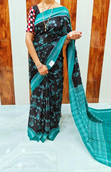 Beautiful Designer Soft Linen Saree Digital Print Saree