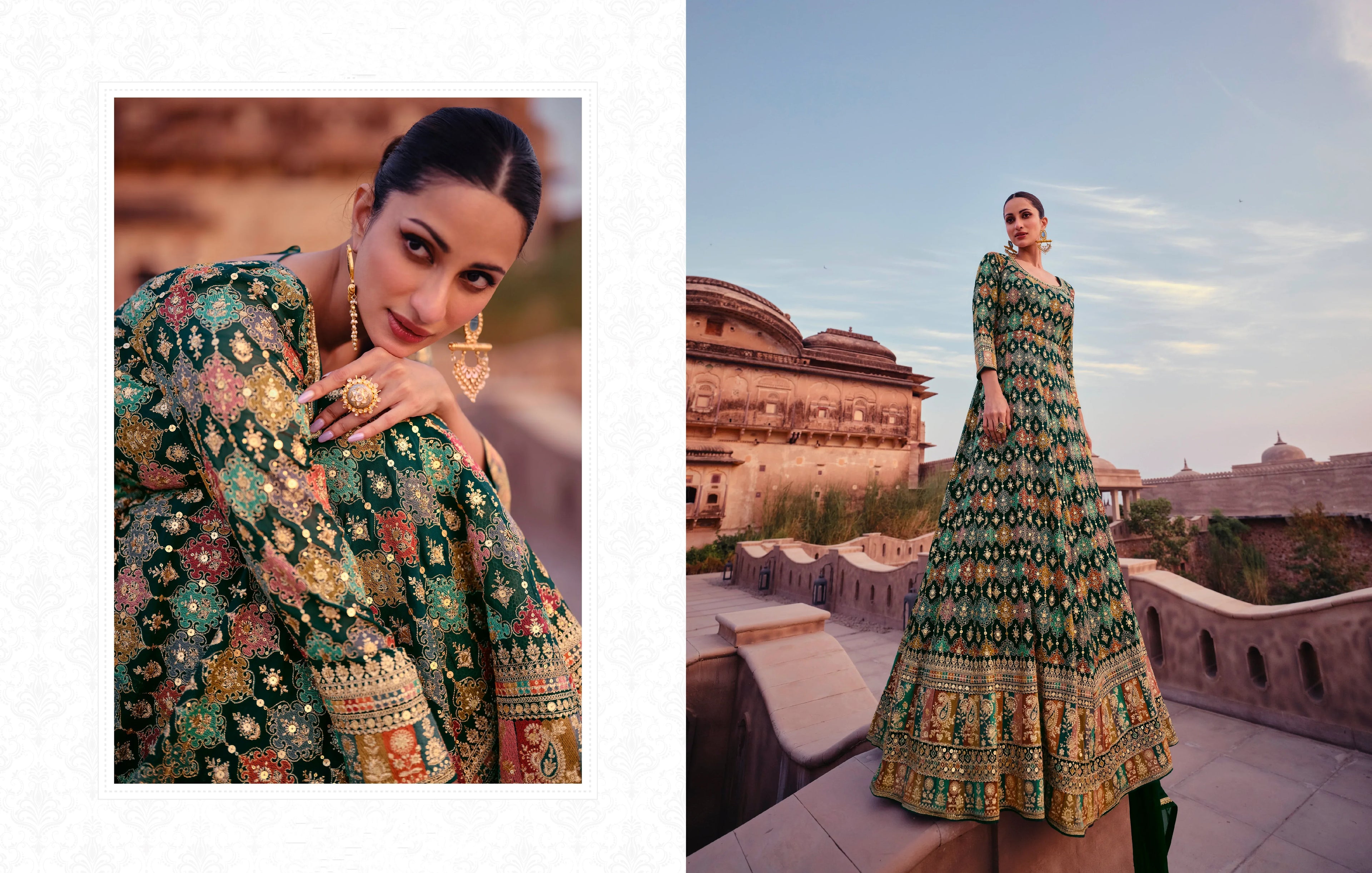 Beautiful Designer wedding Wear Real Georgette Gown