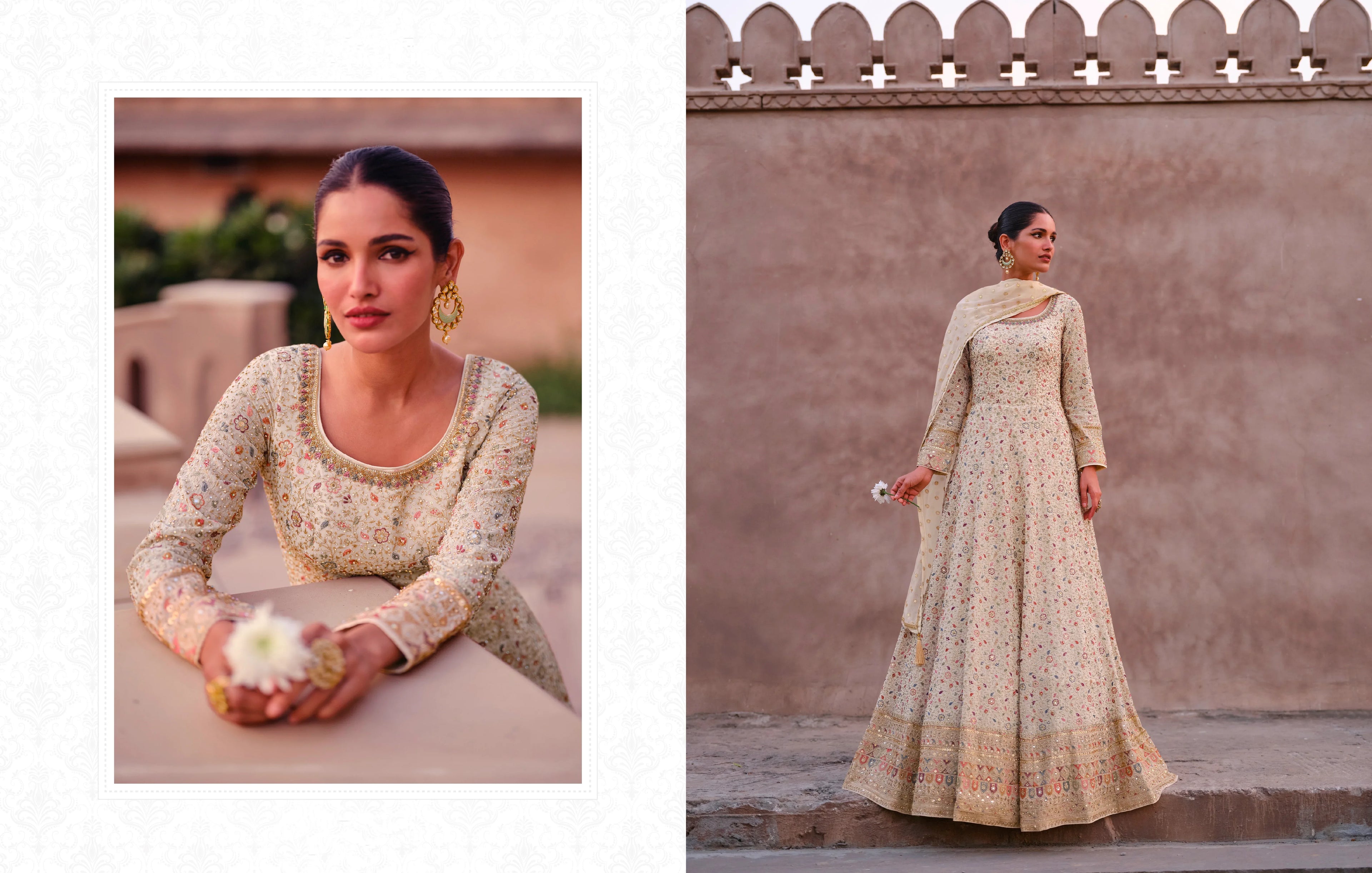 Beautiful Designer wedding Wear Real Georgette Gown