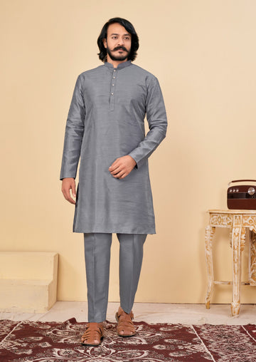 Beautiful Men's Designer Silk Kurta Payjama