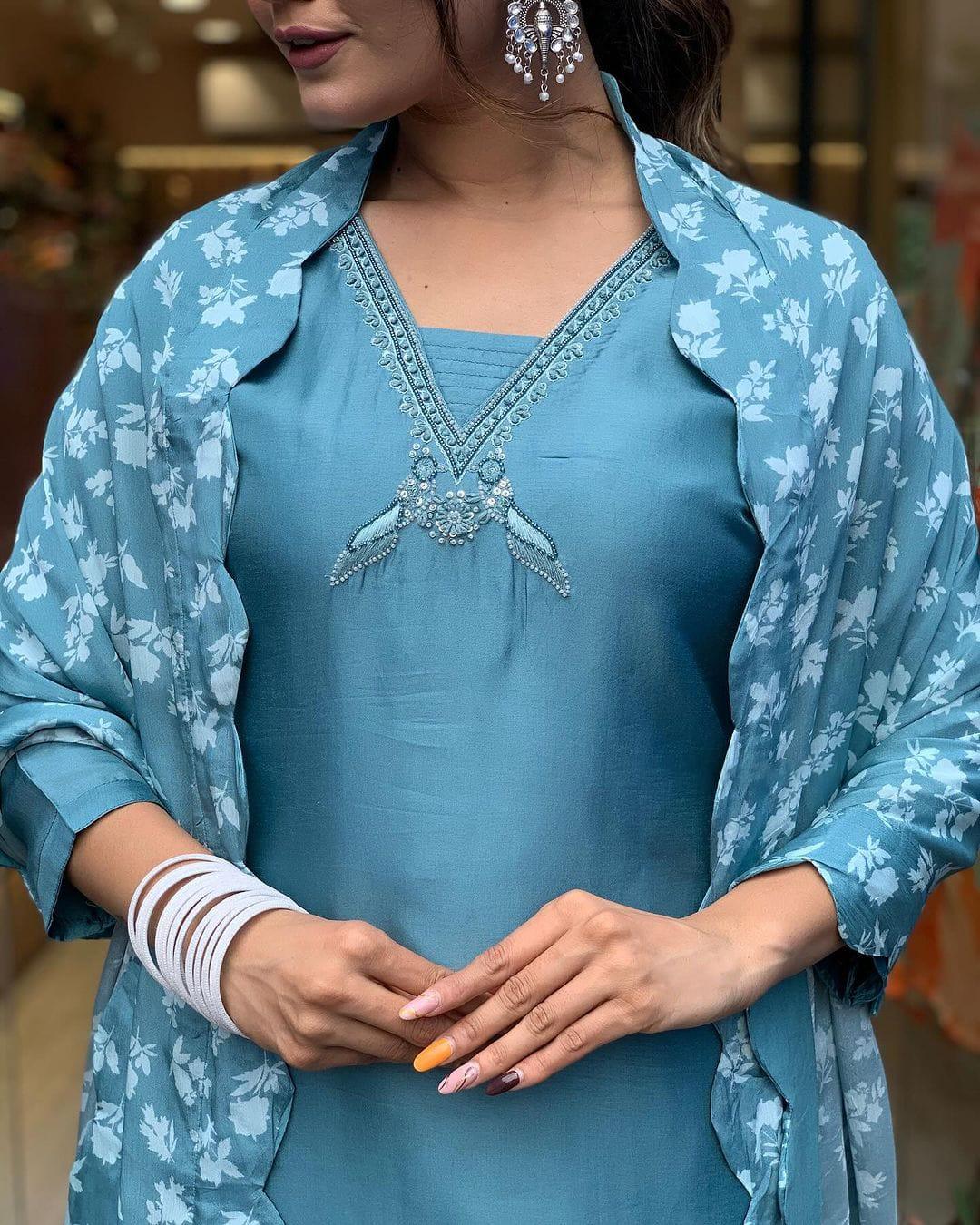 Beautiful Designer Summer Special Organic Viscose Cotton Salwar Suit