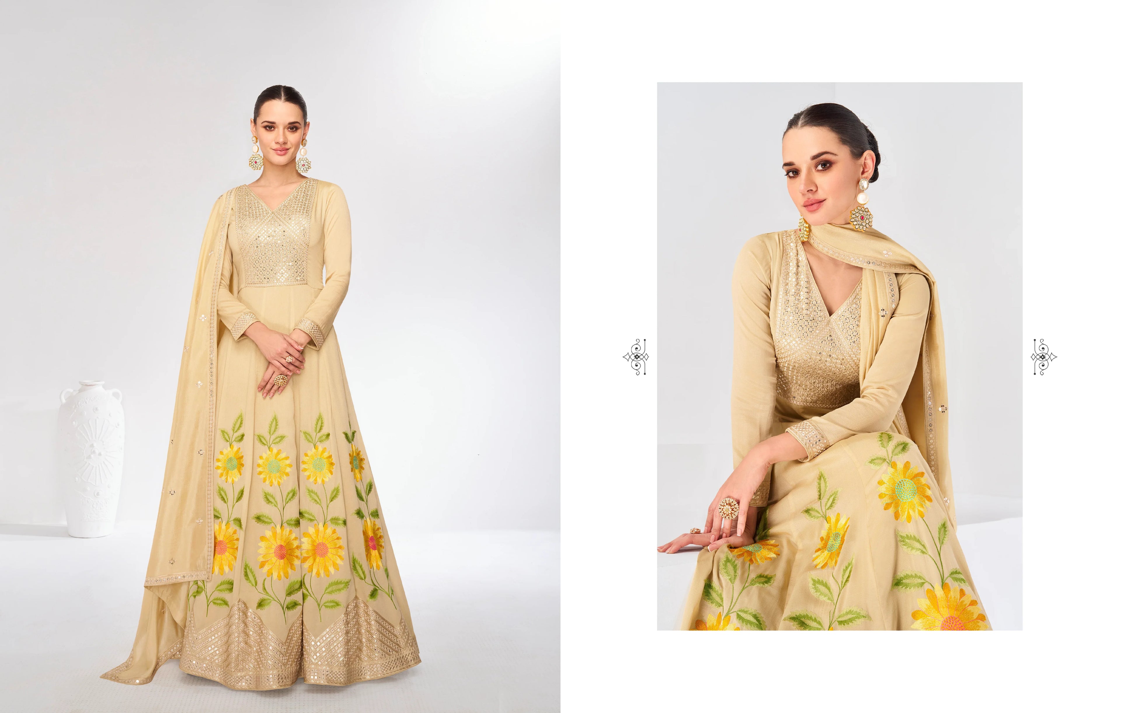 Designer Occasion Wear Latest Premium Silk Salwar Suit