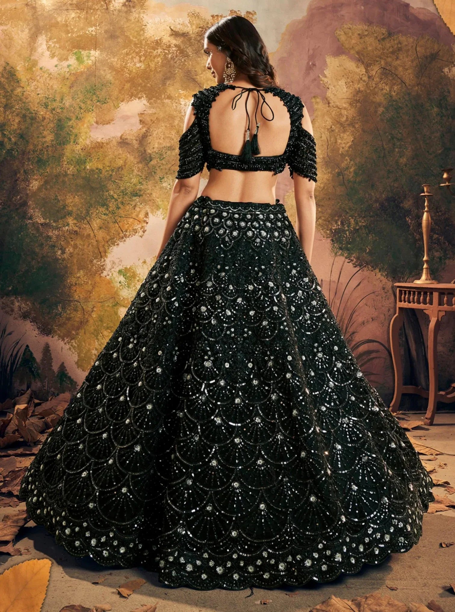 Wedding Designer Bridal Velvet Lehenga Choli