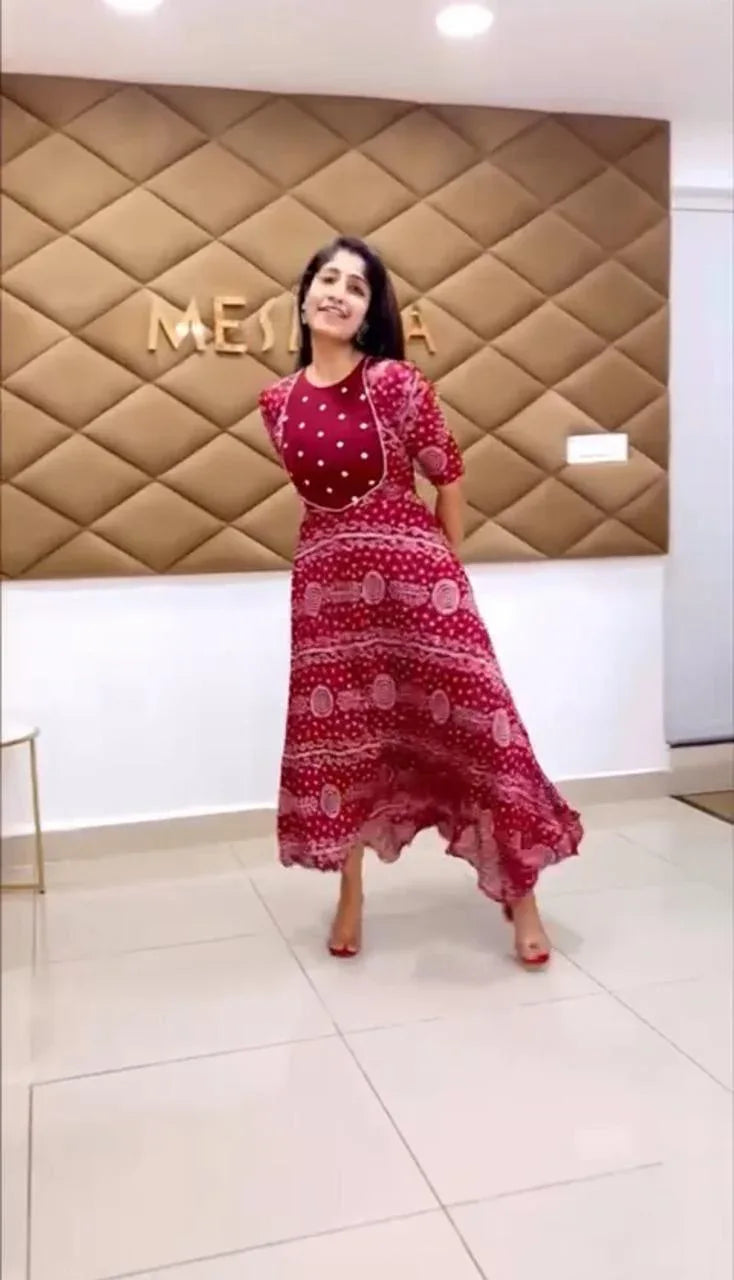 Beautiful Designer Party Wear Cotton Print Salwar Suit