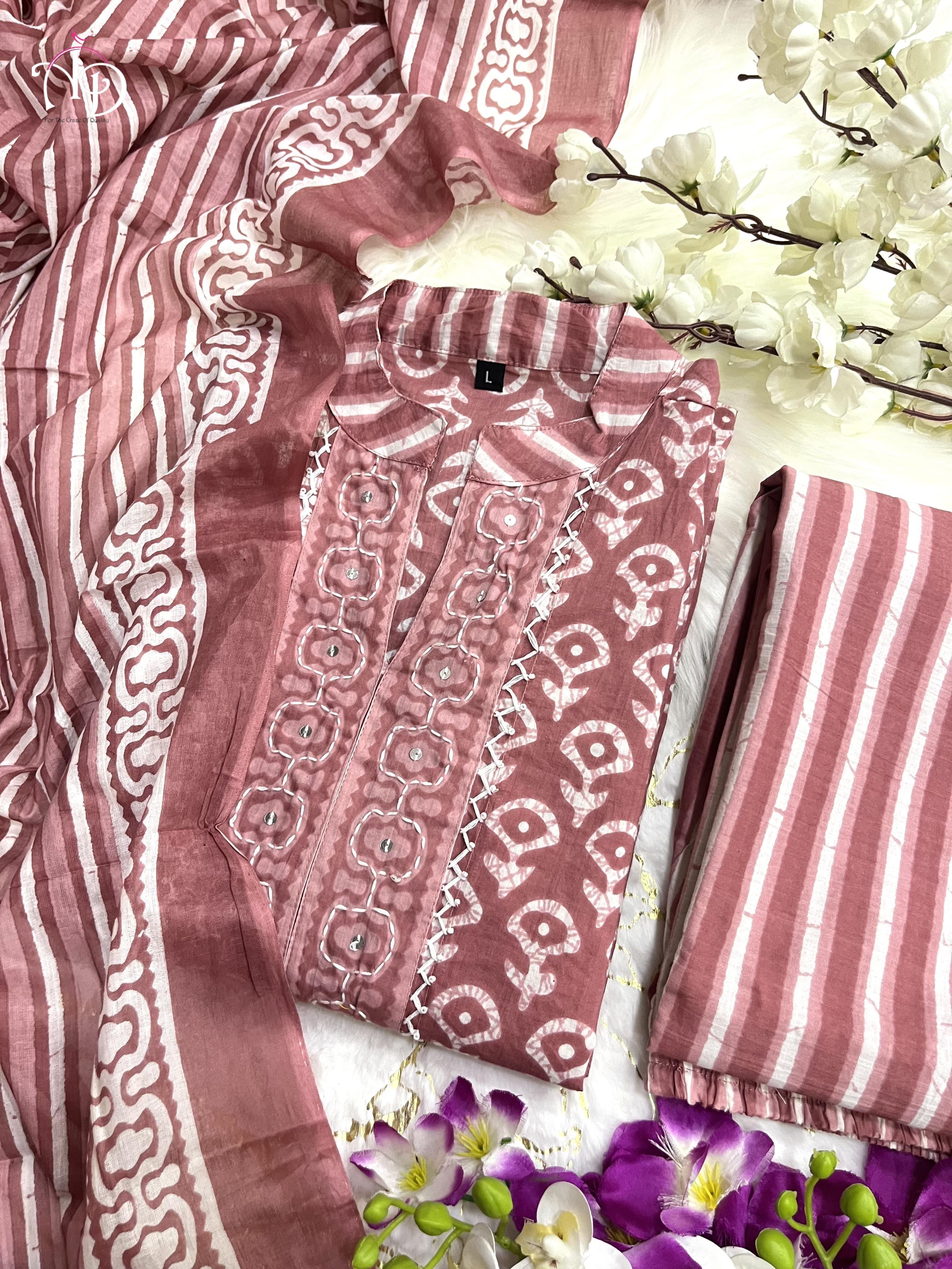 Beautiful Designer Summer Special Pure Cotton Salwar Suit
