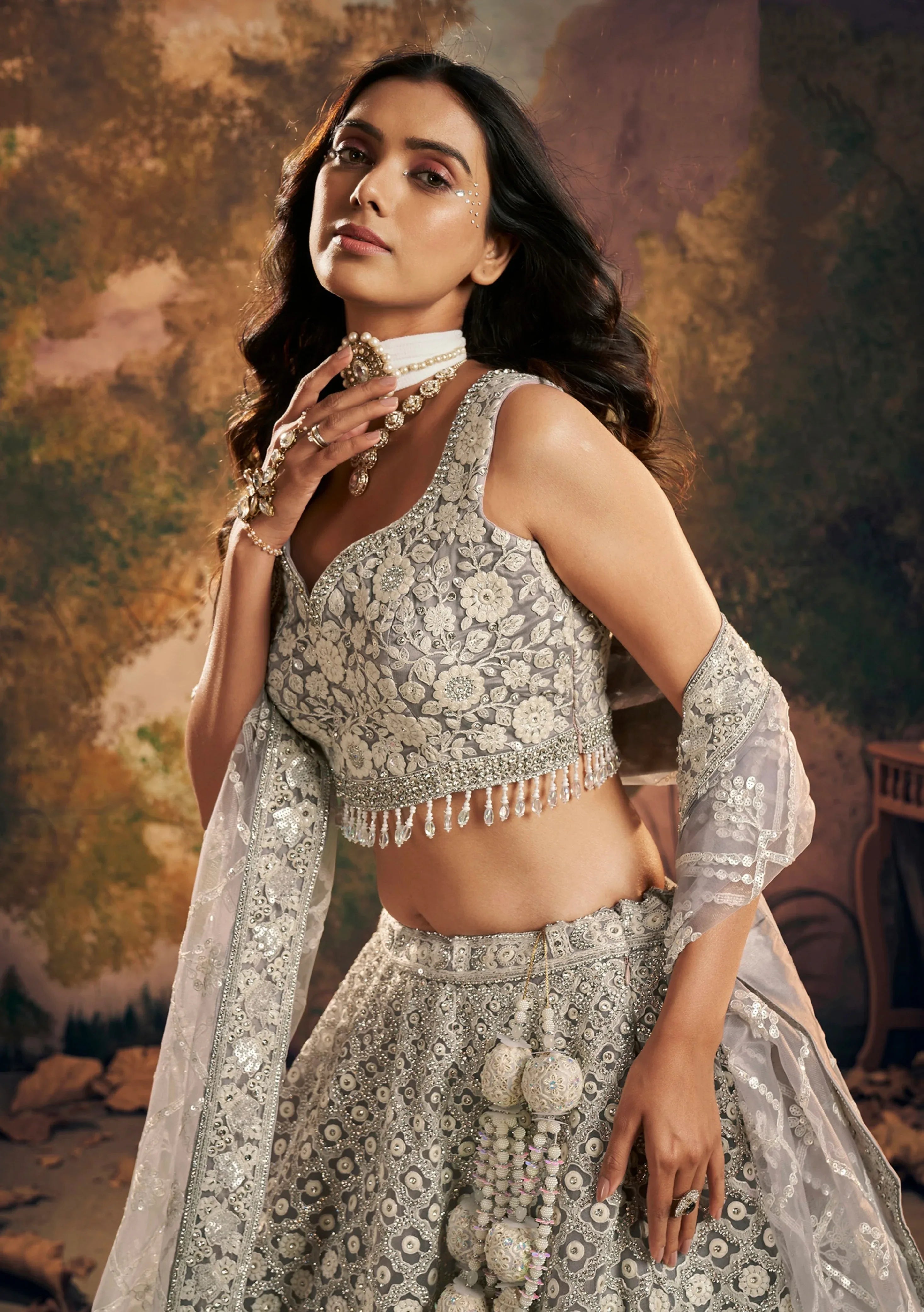 Beautiful Designer Wedding Wear Latest Pure Handwork Lehenga Choli