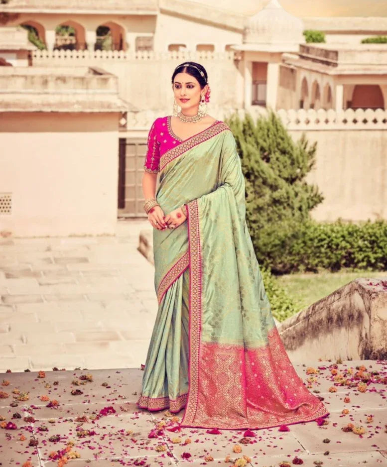 Beautiful Designer Summer Special Dola Silk Digital Print Saree