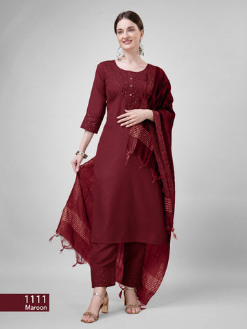 Beautiful Designer Summer Special Cotton Blend Cut Suit Salwar Suit