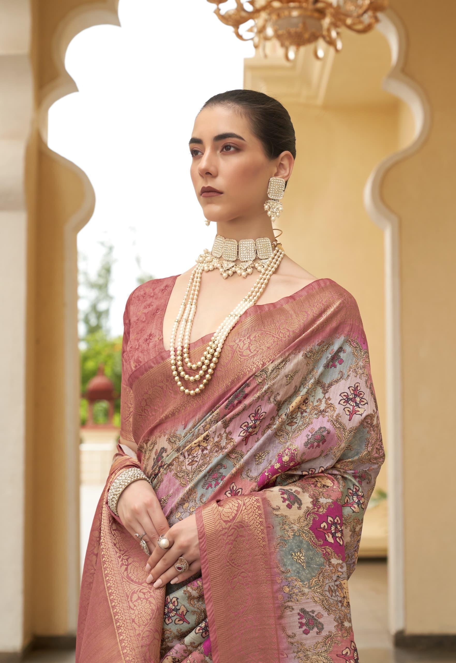 Beautiful Designer Anshika Soft Tussar Silk Saree