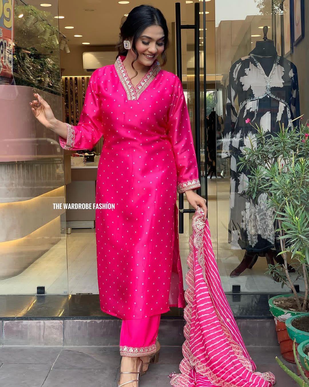 Beautiful Designer Summer Special Chinon Salwar Suit