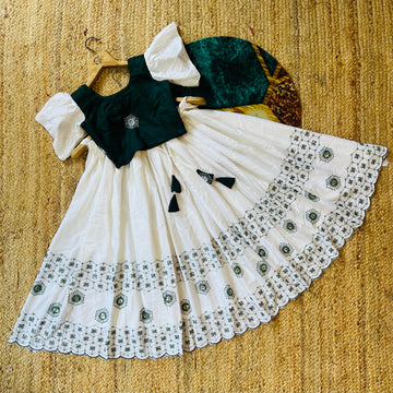 Beautiful Designer Party Wear Pure Rayon Kid's Lehenga Choli