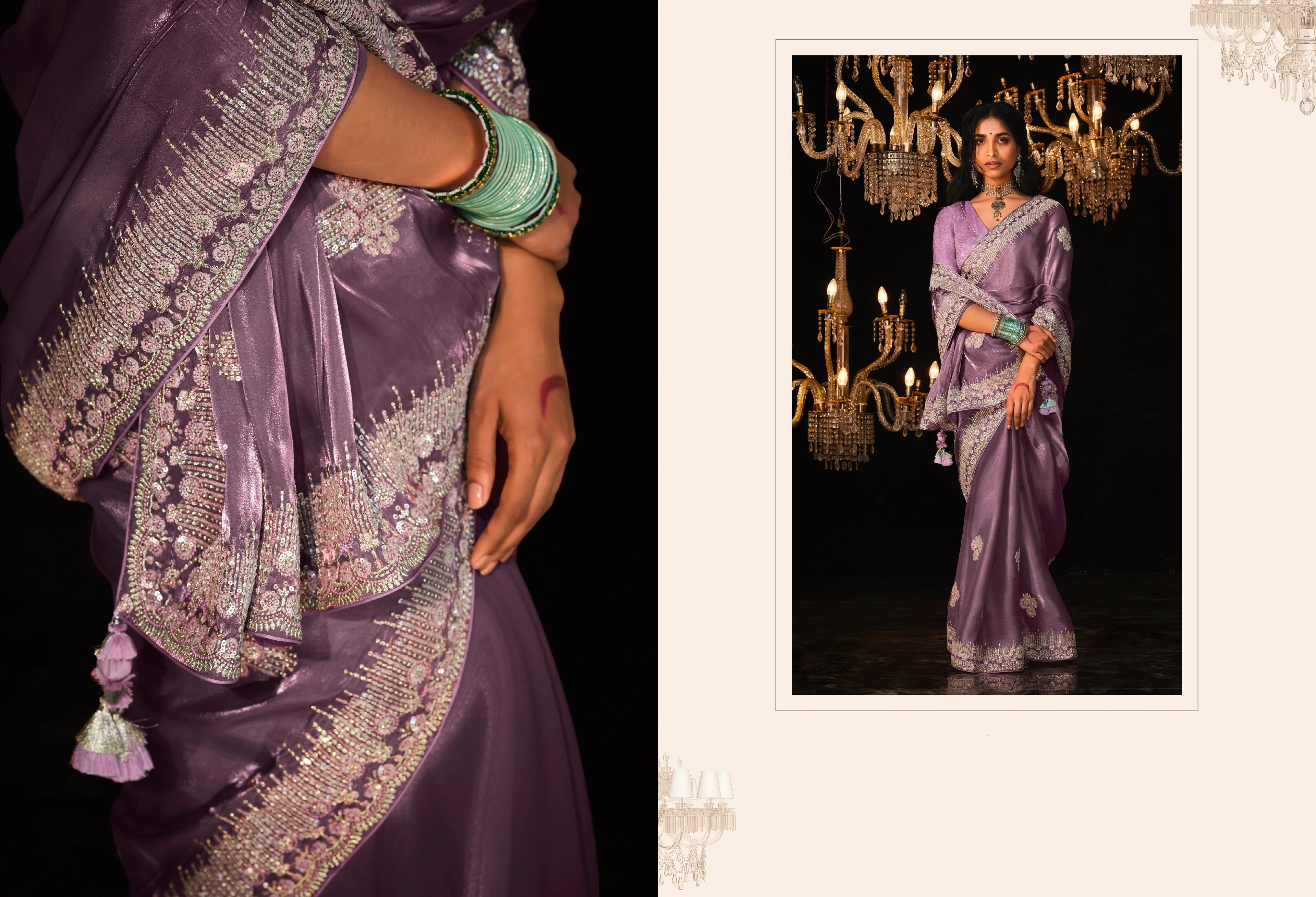 Beautiful Designer Wedding Wear Premium Fancy Work Saree