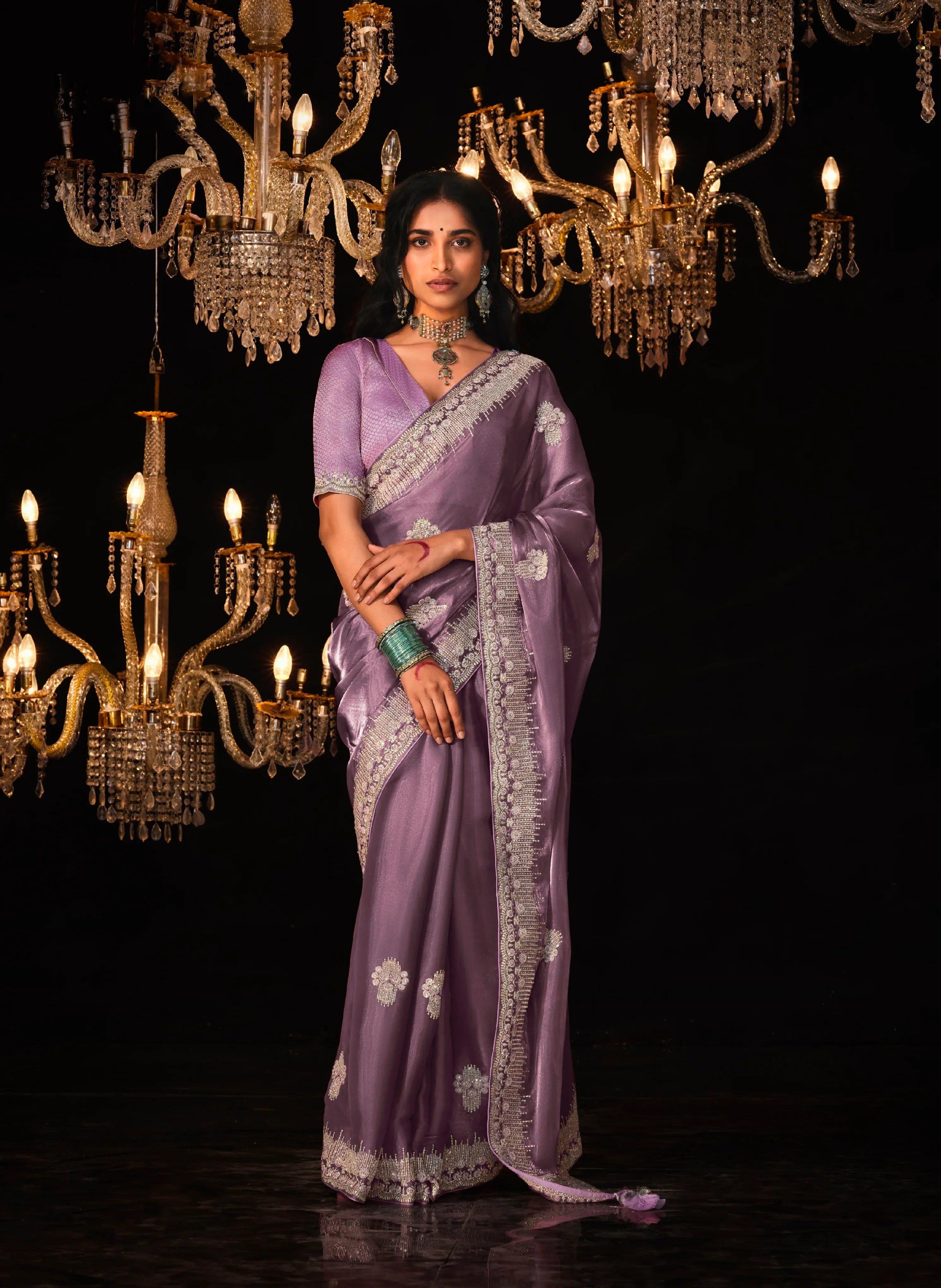 Beautiful Designer Wedding Wear Premium Fancy Work Saree
