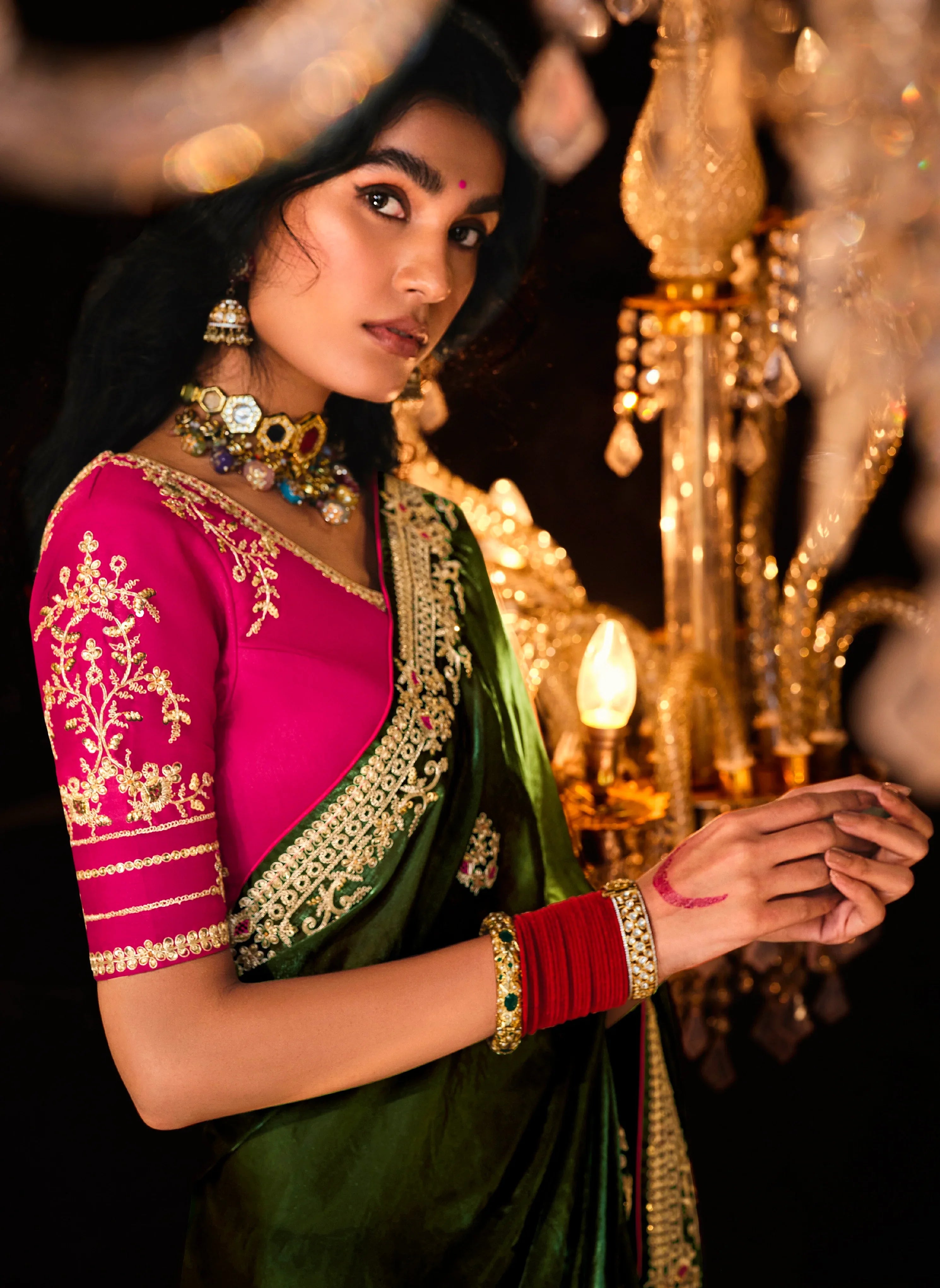 Beautiful Designer Wedding Wear Premium Fancy Work Saree