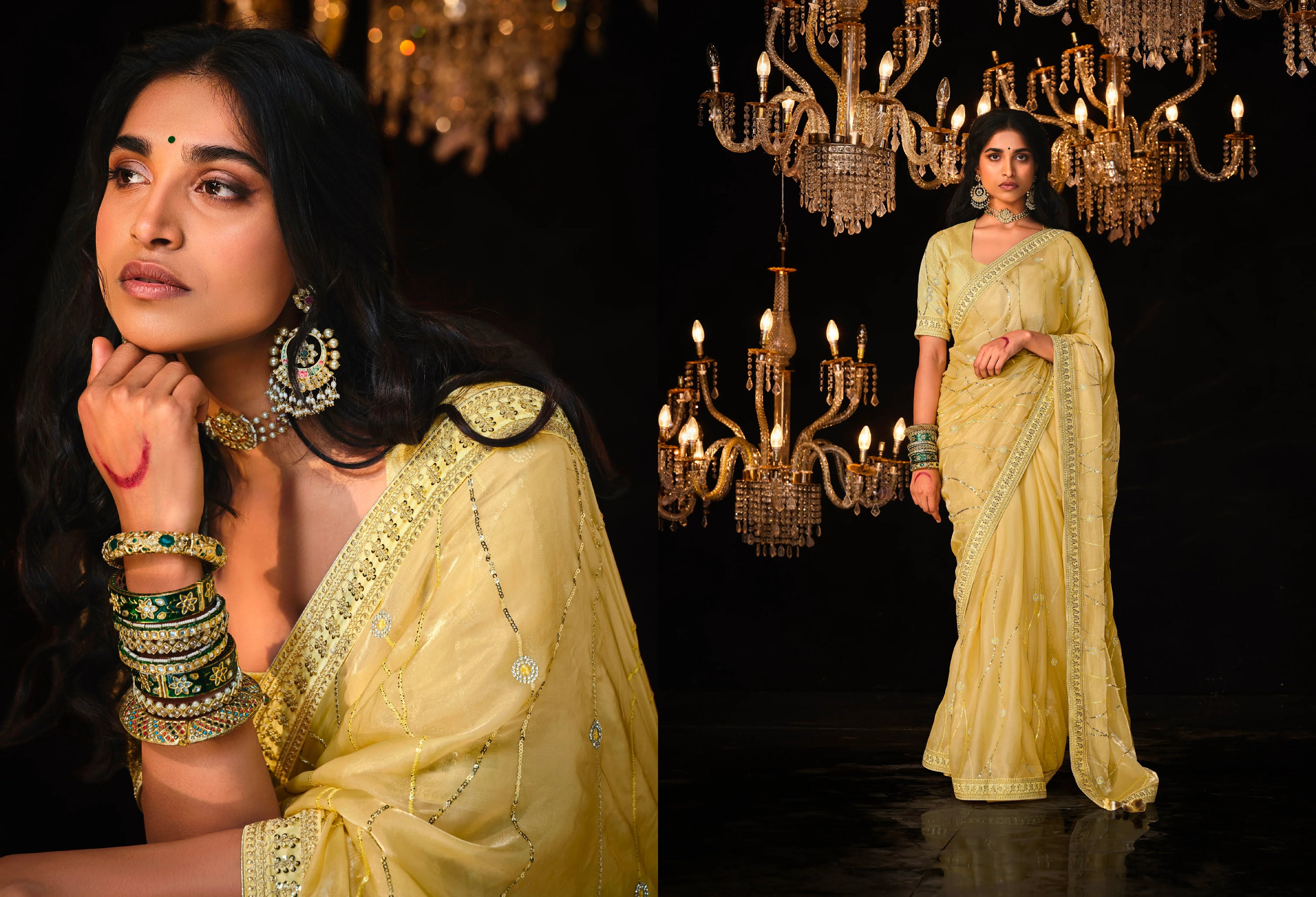 Beautiful Designer Wedding Wear Premium Fancy Work Saree