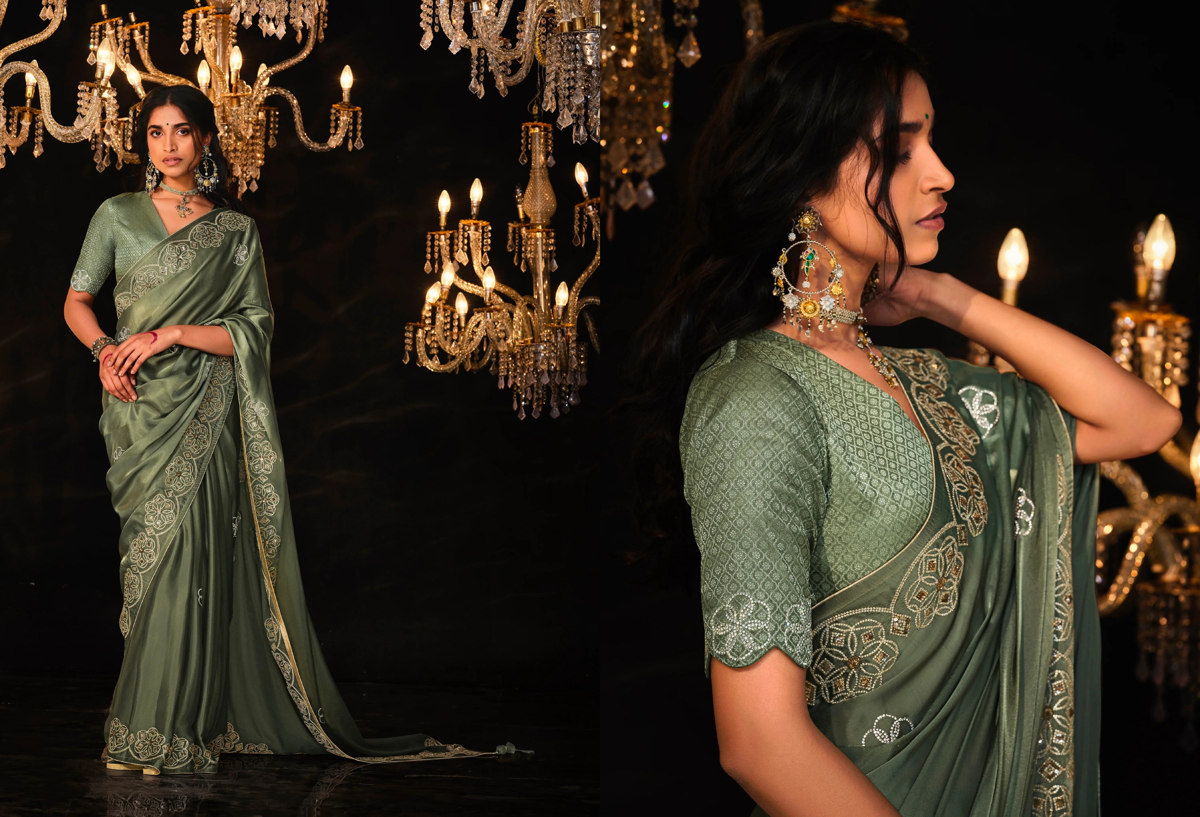 Beautiful Designer Wedding Wear Premium Fancy Work Saree