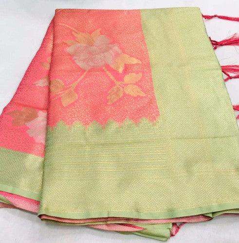 Beautiful Designer Kshimmer Silk Handloom Weaving Saree